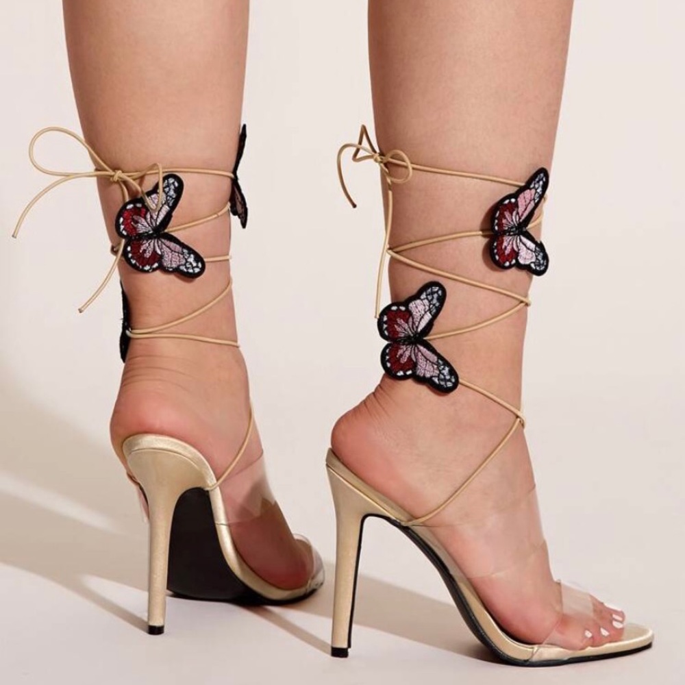 Butterfly Strappy Heels